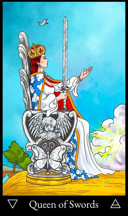 Queen of Swords Tarot Court Cards